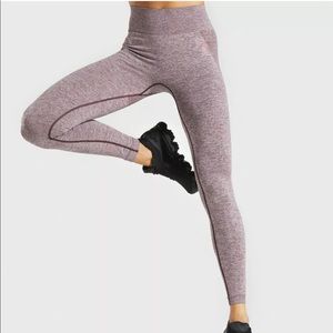 Gymshark Flex High Waisted Leggings-Berry/Rose XS